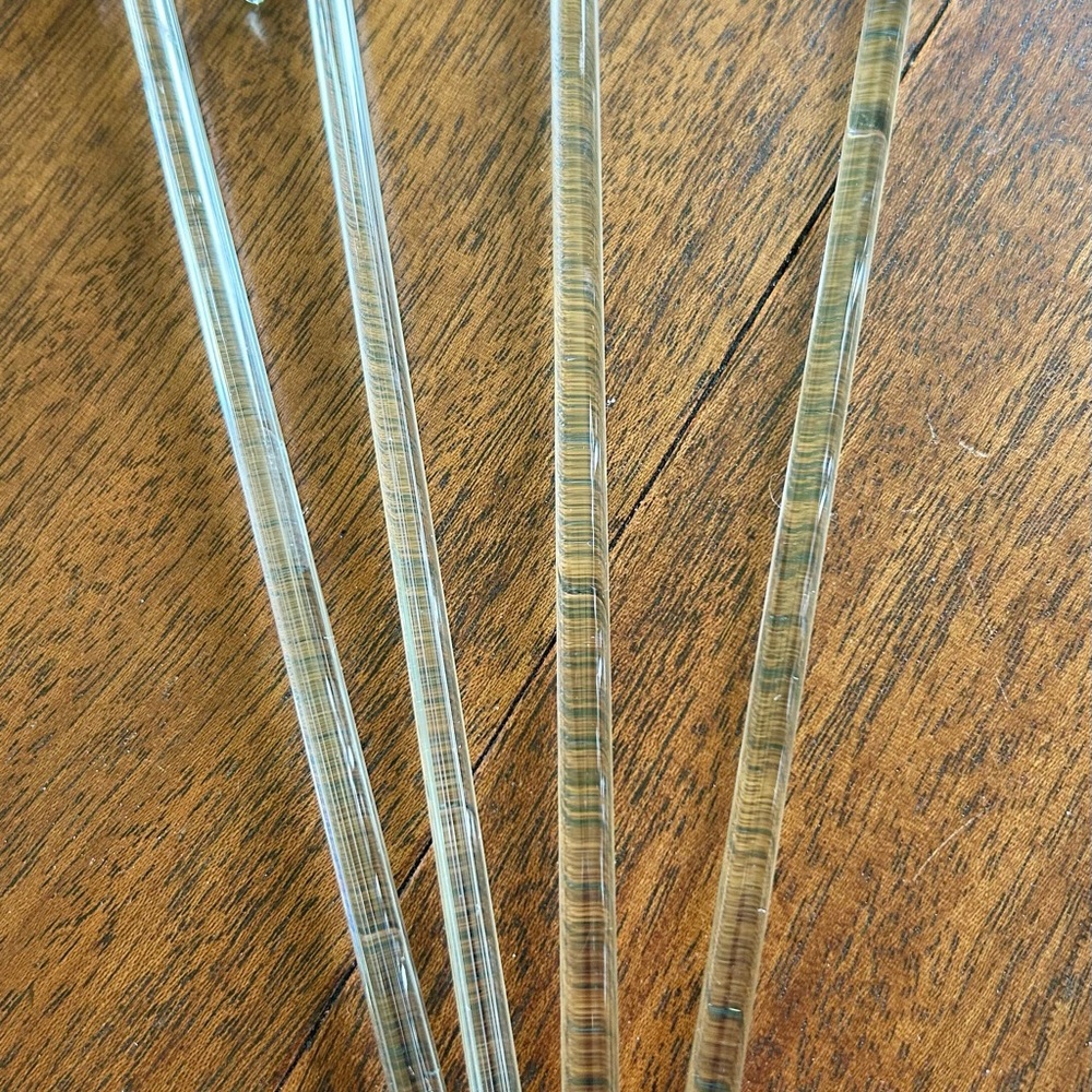 Colorful Glass Cocktail Lemonade Drink Stir Sticks - Picture 2 of 3